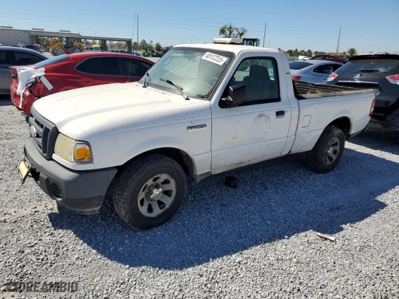 2008 Ford Ranger XL with VIN 1FTYR10U88PA62816, listed as a Copart auction lot 48193225 with 0 mi miles and Salvage Title. Bid and sale history available at carsss.com. Image 1.