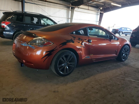 2007 Mitsubishi Eclipse SE with VIN 4A3AK64F47E065718, listed as a Copart auction lot 89399385 with 160,475 mi miles and Salvage Title. Bid and sale history available at carsss.com. Image 3.