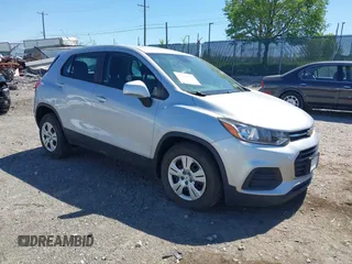 2018 Chevrolet Trax LS with VIN 3GNCJKSB1JL420107, listed as a IAAI auction lot 42129972 with 595,541 mi miles. Bid and sale history available at carsss.com. Image 1.
