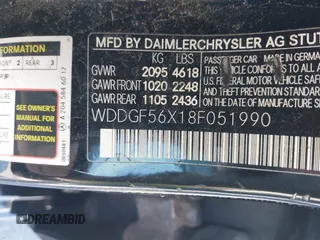 2008 Mercedes-Benz C 350 Sport with VIN WDDGF56X18F051990, listed as a IAAI auction lot 41958913 with 209,329 mi miles and . Bid and sale history available at DreamBid. Image 9.