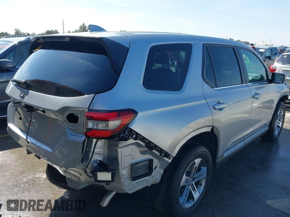 2023 Honda Pilot EX-L 8 Passenger with VIN 5FNYG2H42PB001292, listed as a IAAI auction lot 41594469 with 21,470 mi miles. Bid and sale history available at carsss.com. Image 4.