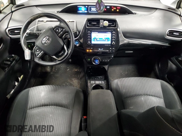 2021 Toyota Prius LE with VIN JTDKAMFP2M3188655, listed as a Copart auction lot 44873745 with 87,967 mi miles and Salvage Title. Bid and sale history available at DreamBid. Image 8.