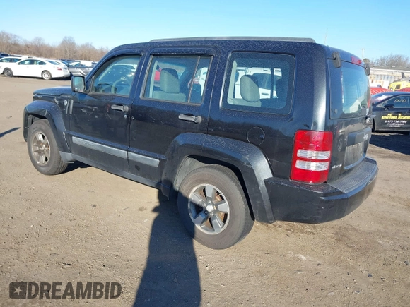 2008 Jeep Liberty Sport with VIN 1J8GN28K38W256670, listed as a IAAI auction lot 41688609 with 147,343 mi miles. Bid and sale history available at carsss.com. Image 3.