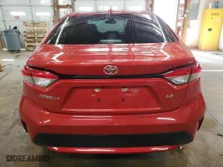 2020 Toyota Corolla LE with VIN 5YFEPRAE2LP073560, listed as a Copart auction lot 48123245 with 123,497 mi miles and Salvage Title. Bid and sale history available at carsss.com. Image 6.