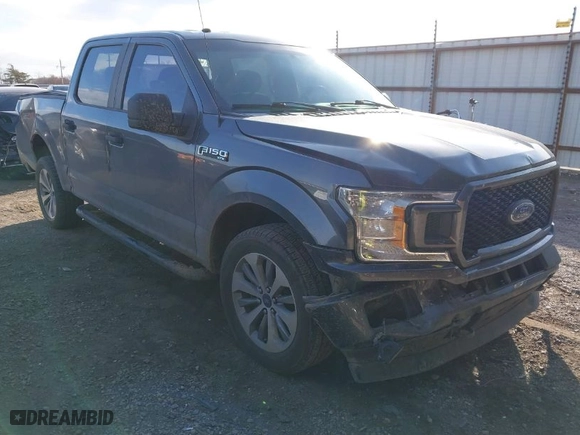2018 Ford F-150 XL with VIN 1FTEW1EP2JFB56443, listed as a IAAI auction lot 41064561 with 105,215 mi miles. Bid and sale history available at carsss.com. Image 1.