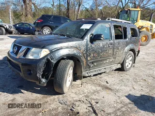 2008 Nissan Pathfinder S with VIN 5N1AR18U18C613323, listed as a IAAI auction lot 41143509 with 129,597 mi miles. Bid and sale history available at carsss.com. Image 2.