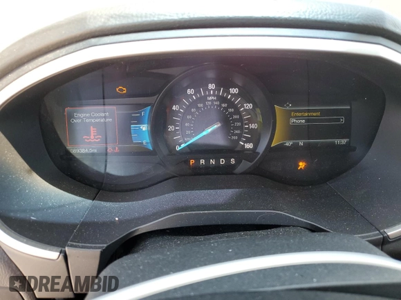 2018 Ford Edge SEL with VIN 2FMPK3J94JBC43782, listed as a Copart auction lot 53503255 with 89,384 mi miles and Salvage Title. Bid and sale history available at carsss.com. Image 9.