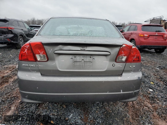 2004 Honda Civic LX with VIN 2HGES16544H532301, listed as a Copart auction lot 85538804 with 69,604 mi miles and Salvage Title. Bid and sale history available at DreamBid. Image 6.