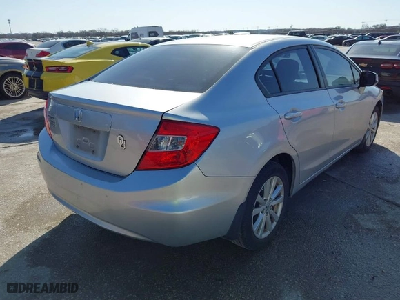2012 Honda Civic Sdn EX-L with VIN 19XFB2F9XCE324560, listed as a IAAI auction lot 41773606 with 115,377 mi miles. Bid and sale history available at carsss.com. Image 4.