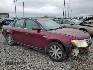 2008 Ford Taurus SEL with VIN 1FAHP24W48G124354, listed as a Copart auction lot 80499924 with 0 mi miles and Salvage Title. Bid and sale history available at carsss.com. Image 4.