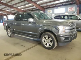 2018 Ford F-150 XL with VIN 1FTEW1EG1JFA53305, listed as a Copart auction lot 55466995 with 213,217 mi miles and Clean Title. Bid and sale history available at carsss.com. Image 4.