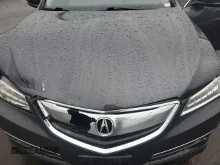2015 Acura TLX V6 Advance with VIN 19UUB2F74FA023099, listed as a Copart auction lot 48636865 with 74,499 mi miles and Salvage Title. Bid and sale history available at carsss.com. Image 12.