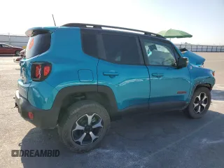 2021 Jeep Renegade Trailhawk with VIN ZACNJDC1XMPN25708, listed as a Copart auction lot 62526485 with 56,816 mi miles and Salvage title. Bid and sale history available at DreamBid. Image 3.