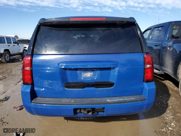 2018 Chevrolet Tahoe Commercial with VIN 1GNSKDEC9JR322847, listed as a Copart auction lot 47268995 with 96,496 mi miles and Clean Title. Bid and sale history available at carsss.com. Image 6.