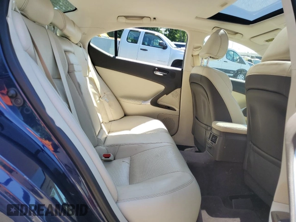 2011 Lexus IS 250 with VIN JTHCF5C20B5047491, listed as a Copart auction lot 61345255 with 118,407 mi miles and Salvage title. Bid and sale history available at DreamBid. Image 10.