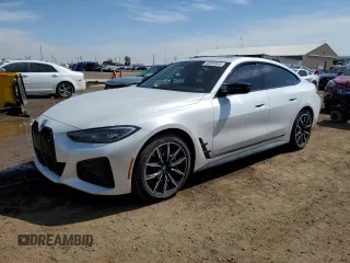 2024 BMW i4 M50 z VIN WBY33AW09RFR94447, wystawiony jako Copart lot #56564645 z przebiegiem 23 680 mil mil oraz Szkoda całkowita • Salvage title. Historia ofert i sprzedaży dostępna na DreamBid. Obrazek 1.