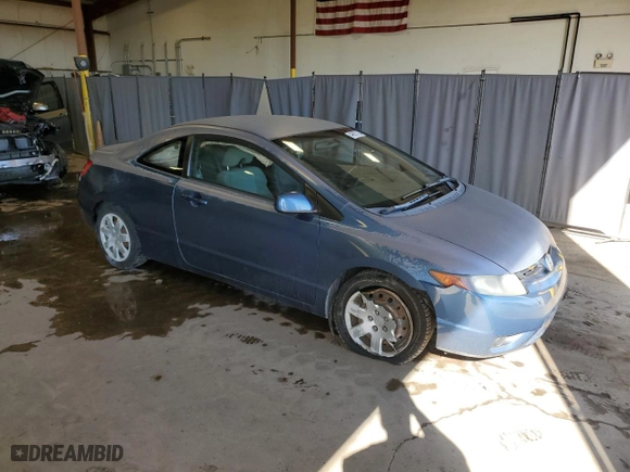 2008 Honda Civic Cpe LX with VIN 2HGFG11678H568771, listed as a Copart auction lot 49667225 with 204,734 mi miles and Salvage Title. Bid and sale history available at carsss.com. Image 4.