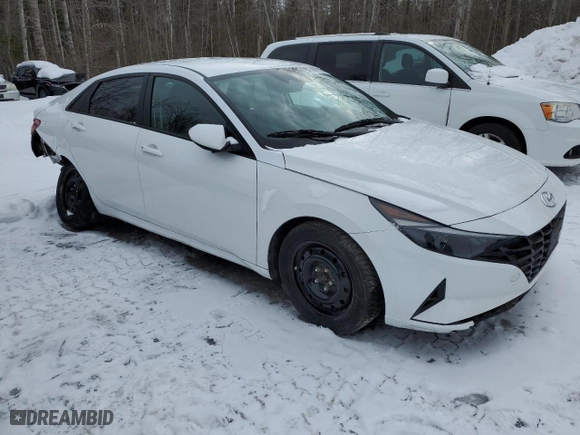 2021 Hyundai Elantra SEL with VIN KMHLM4AG9MU171358, listed as a Copart auction lot 46621355 with 83,636 mi miles and Salvage Title. Bid and sale history available at carsss.com. Image 4.