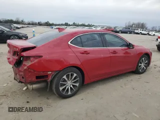 2017 Acura TLX w/Technology Pkg with VIN 19UUB1F56HA000760, listed as a Copart auction lot 46401405 with 62,763 mi miles and Salvage Title. Bid and sale history available at carsss.com. Image 3.