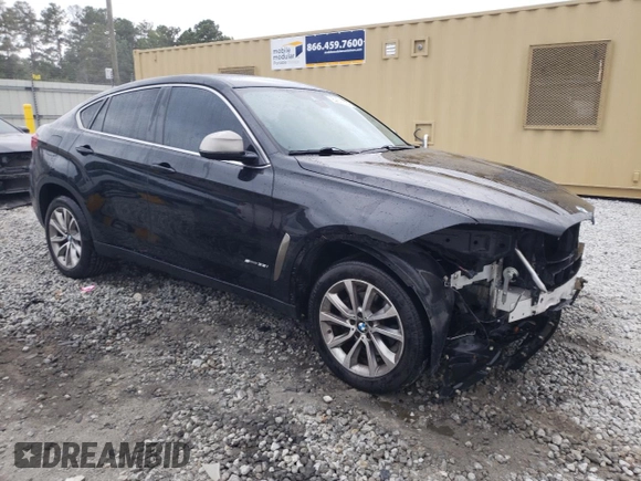 2017 BMW X6 sDrive35i with VIN 5UXKU0C34H0G69243, listed as a Copart auction lot 69607524 with 105,996 mi miles and Salvage Title. Bid and sale history available at carsss.com. Image 4.