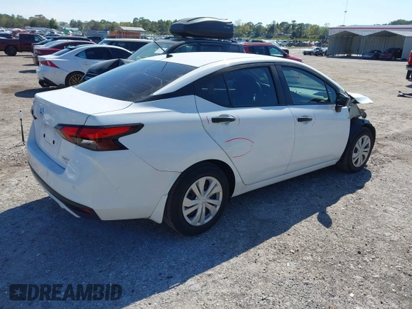 2022 Nissan Versa S with VIN 3N1CN8DV4NL846812, listed as a IAAI auction lot 41802614 with 30,624 mi miles and . Bid and sale history available at DreamBid. Image 4.