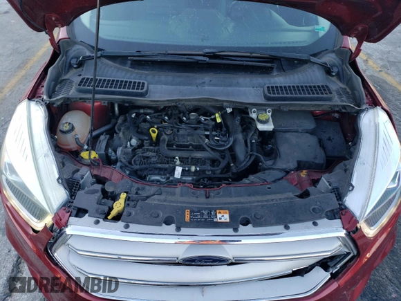 2017 Ford Escape Titanium with VIN 1FMCU0JD7HUD41107, listed as a Copart auction lot 85657084 with 197,982 mi miles and Salvage Title. Bid and sale history available at DreamBid. Image 12.