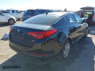 2011 Kia Optima LX with VIN KNAGM4A7XB5133681, listed as a IAAI auction lot 41602973 with 210,615 mi miles. Bid and sale history available at carsss.com. Image 4.