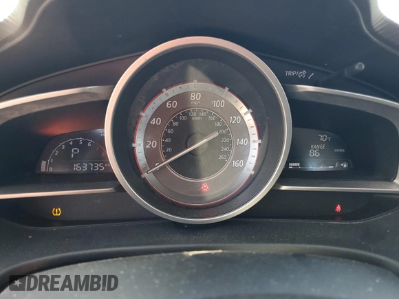 2014 Mazda 3 i Touring with VIN JM1BM1V78E1118596, listed as a Copart auction lot 48522915 with 163,735 mi miles and Salvage Title. Bid and sale history available at DreamBid. Image 9.
