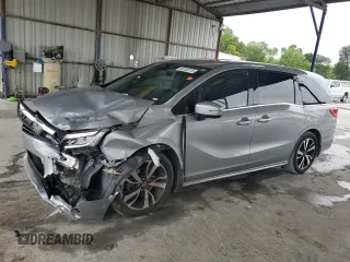 2019 Honda Odyssey Elite with VIN 5FNRL6H93KB048990, listed as a Copart auction lot 56192215 with 91,521 mi miles and Salvage title. Bid and sale history available at DreamBid. Image 1.