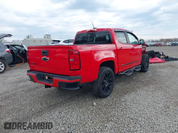 2020 Chevrolet Colorado 4WD LT with VIN 1GCGTCEN0L1211032, listed as a IAAI auction lot 41855549 with 51,465 mi miles and . Bid and sale history available at DreamBid. Image 4.
