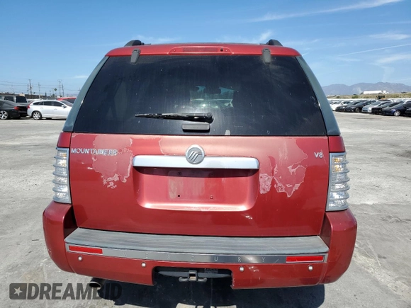 2007 Mercury Mountaineer Premier with VIN 4M2EU48867UJ10768, listed as a Copart auction lot 47492025 with 75,470 mi miles and Salvage Title. Bid and sale history available at carsss.com. Image 6.