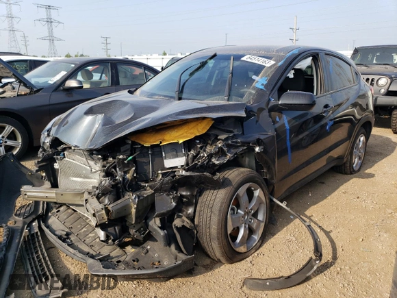 2022 Honda HR-V LX with VIN 3CZRU6H35NM740977, listed as a Copart auction lot 64514163 with 15,963 mi miles and Salvage Title. Bid and sale history available at carsss.com. Image 1.