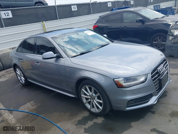 2016 Audi A4 Premium with VIN WAUBFAFLXGN004596, listed as a IAAI auction lot 42125046 with 106,205 mi miles. Bid and sale history available at carsss.com. Image 13.