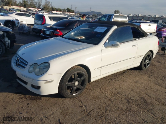 2006 Mercedes-Benz CLK-Class 3.5L with VIN WDBTK56F56F203955, listed as a IAAI auction lot 41391569 with 130,907 mi miles. Bid and sale history available at carsss.com. Image 20.