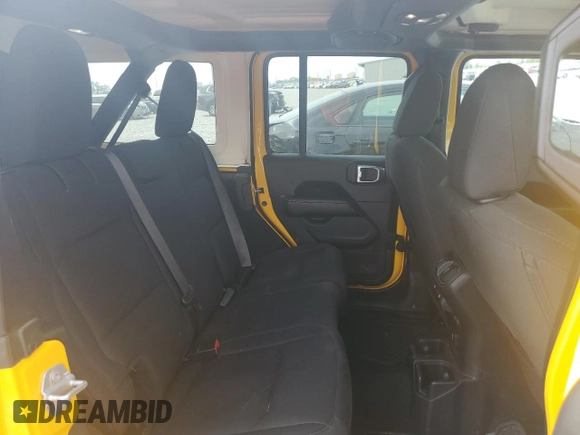 2019 Jeep Wrangler Unlimited Sahara with VIN 1C4HJXEN4KW593715, listed as a Copart auction lot 53883335 with 83,349 mi miles and Salvage Title. Bid and sale history available at DreamBid. Image 10.