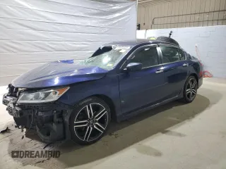 2016 Honda Accord Sport z VIN 1HGCR2F57GA152185, wystawiony jako Copart lot #49038885 z przebiegiem Nie podano mil oraz Szkoda całkowita • Salvage title. Historia ofert i sprzedaży dostępna na DreamBid. Obrazek 1.