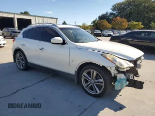 2014 Infiniti QX50 Journey with VIN JN1BJ0HP1EM210150, listed as a Copart auction lot 76231924 with 85,823 mi miles and Salvage Title. Bid and sale history available at carsss.com. Image 4.