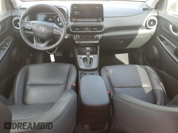 2022 Hyundai Kona Limited with VIN KM8K53A34NU805516, listed as a Copart auction lot 80273864 with 25,249 mi miles and Salvage Title. Bid and sale history available at carsss.com. Image 8.