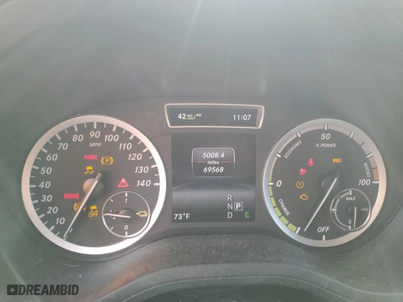 2014 Mercedes-Benz B-Class with VIN WDDVP9AB9EJ001645, listed as a Copart auction lot 73153614 with 69,568 mi miles and Clean Title. Bid and sale history available at carsss.com. Image 9.