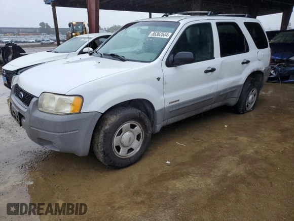 2001 Ford Escape XLS with VIN 1FMYU01191KA29996, listed as a Copart auction lot 86362534 with 265,271 mi miles and Salvage title. Bid and sale history available at DreamBid. Image 1.