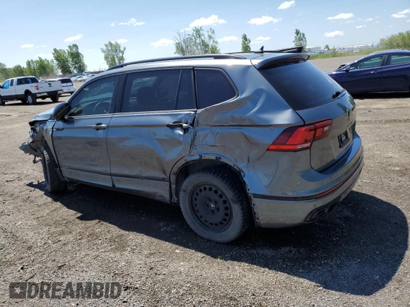 2022 Volkswagen Tiguan SE R-Line Black with VIN 3VV8B7AX1NM054592, listed as a Copart auction lot 65713085 with Not provided miles and Salvage title. Bid and sale history available at DreamBid. Image 2.