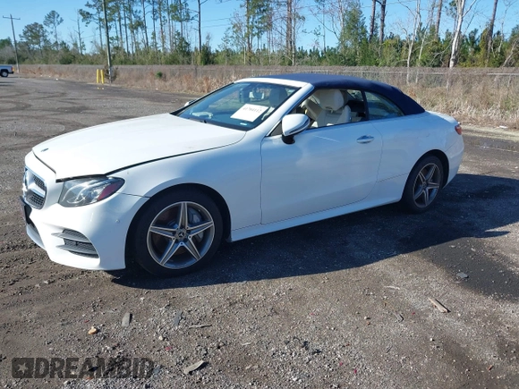 2018 Mercedes-Benz E 400 with VIN WDD1K6GBXJF031138, listed as a IAAI auction lot 41704112 with 51,133 mi miles and . Bid and sale history available at DreamBid. Image 2.