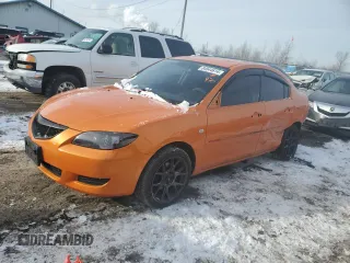 2006 Mazda 3 i with VIN JM1BK12F661446313, listed as a Copart auction lot 84544614 with 211,081 mi miles and Salvage Title. Bid and sale history available at carsss.com. Image 1.