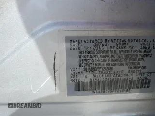 2023 Nissan Sentra SV with VIN 3N1AB8CV8PY245488, listed as a Copart auction lot 50206275 with 47,935 mi miles and Salvage Title. Bid and sale history available at carsss.com. Image 13.