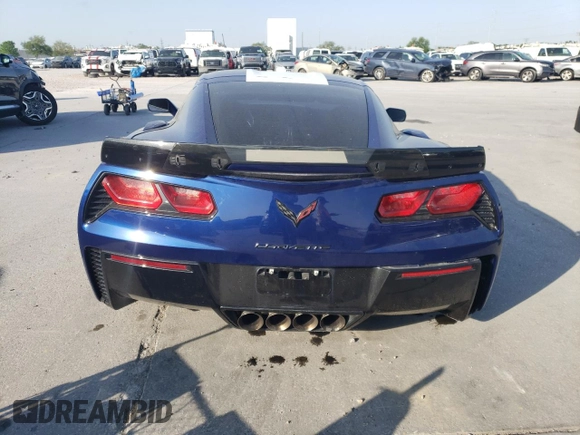 2017 Chevrolet Corvette with VIN 1G1Y12D75H5100590, listed as a Copart auction lot 52602565 with 36,884 mi miles and Salvage title. Bid and sale history available at DreamBid. Image 6.