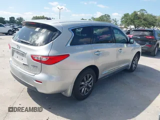 2015 Infiniti QX60 with VIN 5N1AL0MN1FC506201, listed as a IAAI auction lot 41974646 with 52,108 mi miles. Bid and sale history available at carsss.com. Image 4.