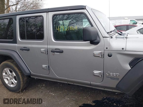 2020 Jeep Wrangler Unlimited Sport S z VIN 1C4HJXDN3LW115076, wystawiony jako IAAI lot #41921868 z przebiegiem 93 052 mil mil oraz . Historia ofert i sprzedaży dostępna na DreamBid. Obrazek 13.