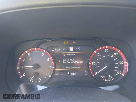2023 Nissan Frontier SV with VIN 1N6ED1EK2PN633278, listed as a IAAI auction lot 41854671 with 59,549 mi miles and . Bid and sale history available at DreamBid. Image 7.
