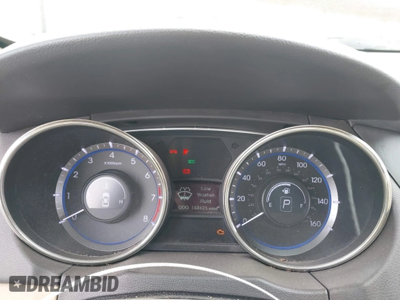 2011 Hyundai Sonata GLS with VIN 5NPEB4ACXBH219893, listed as a IAAI auction lot 41542687 with 153,625 mi miles. Bid and sale history available at carsss.com. Image 7.