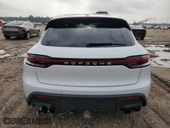 2025 Porsche Macan with VIN WP1AA2A50SLB02308, listed as a Copart auction lot 54607835 with 3,208 mi miles and Salvage title. Bid and sale history available at DreamBid. Image 6.
